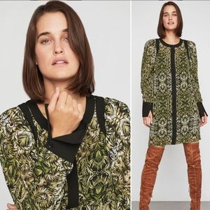 BCBGMaxAzria Chiffon Printed Shift Dress